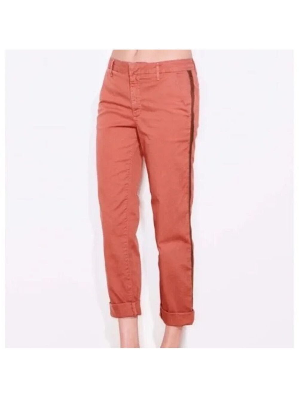 Sundry roll up pants with black velvety trim on sides- size 31 - NWT